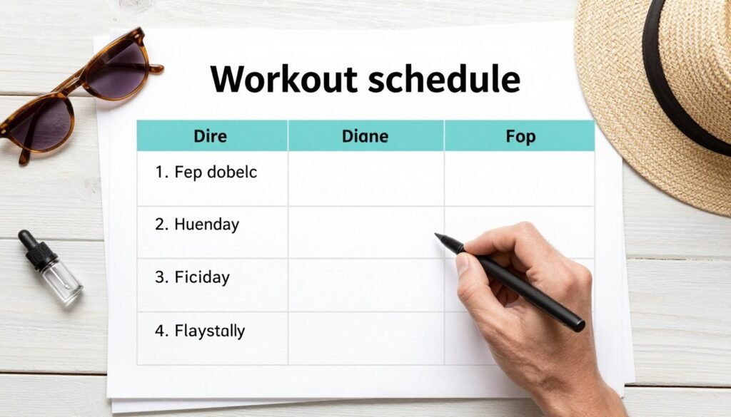 Planning holiday workout schedule