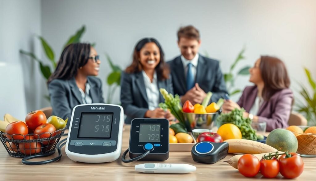 maintaining ideal blood pressure and cholesterol levels